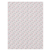 Nappe Noël, rouge, blanc, flocons de neige, hiver, Nouve (Devant)