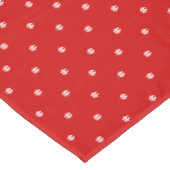 Nappe Noël Rouge Blanc Snowflakes Vacances Décor (Angle)