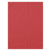 Nappe Noël Rouge Simple Minimaliste Élégant Motif (Devant)