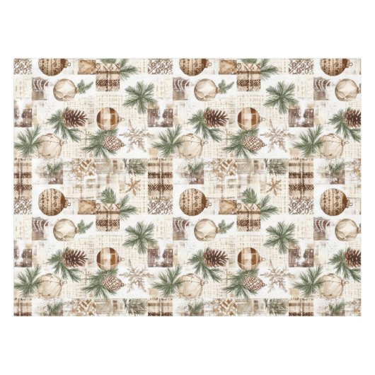 Nappe Noël rustique (Devant (Horizontal))