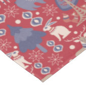 Nappe Noël scandinave des forêts nordiques (Angle)