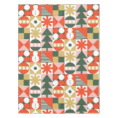 Nappe Noël scandinave moderne du Moyen-siècle (Devant)