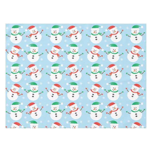 Nappe Noël Snowman Snowflake Motif (Devant (Horizontal))
