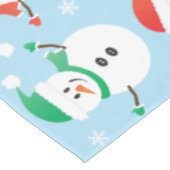 Nappe Noël Snowman Snowflake Motif (Angle)