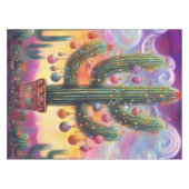 Nappe Noël Sud-Ouest Saguaro Cactus auto-adressé (Devant (Horizontal))