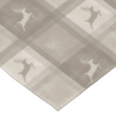 Nappe Noël texture aquarelle carreau beige cerf (Angle)