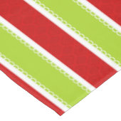 Nappe Noël Vacances Vert & Rouge Motif (Angle)