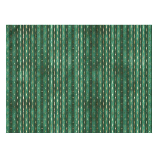 Nappe Noël vert et or (Devant (Horizontal))