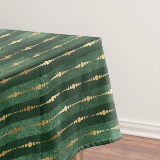Nappe Noël vert et or (In Situ)