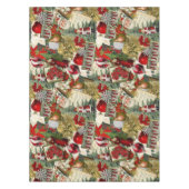 Nappe Noël victorien classique rouge et vert (Devant)