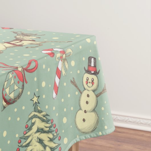 Nappe Noël vintage de style (In Situ)