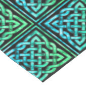 Nappe Noeud celtique - Carré bleu vert noir (Angle)