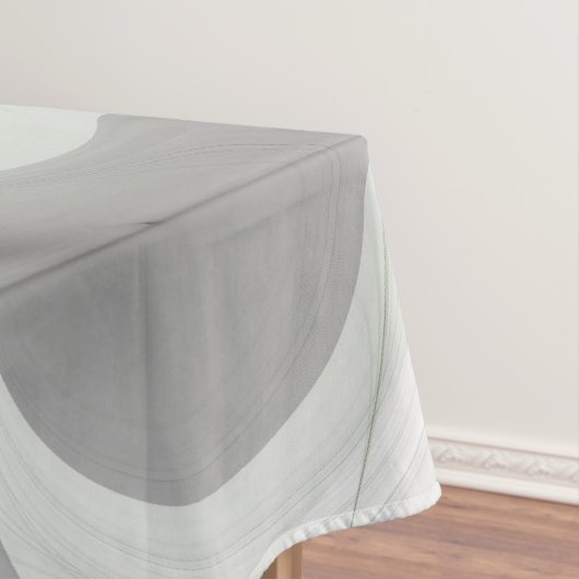 Nappe Noir Abstrait et blanc avec art fractal vert (In Situ)