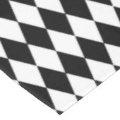 Nappe Noir blanc Arlequin Diamonds Motif Design (Angle)
