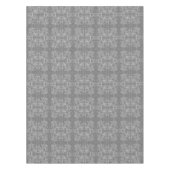 Nappe Noir blanc gris rétro Motif d'aquarelle florale (Devant)