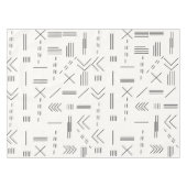 Nappe Noir Blanc magnifique Motif géométrique moderne (Devant (Horizontal))