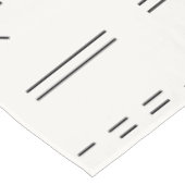 Nappe Noir Blanc magnifique Motif géométrique moderne (Angle)