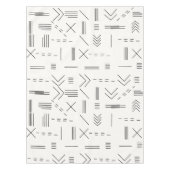 Nappe Noir Blanc magnifique Motif géométrique moderne (Devant)