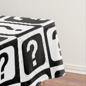 Nappe Noir blanc Question Mark Riddle Block Monogramme (In Situ)