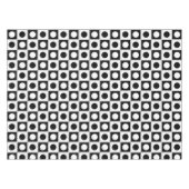 Nappe Noir et blanc Abstrait moderne (Devant (Horizontal))