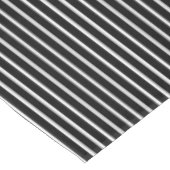 Nappe noir et blanc avec des rayures noires (Angle)