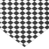 Nappe noir et blanc - damier rétro (Angle)
