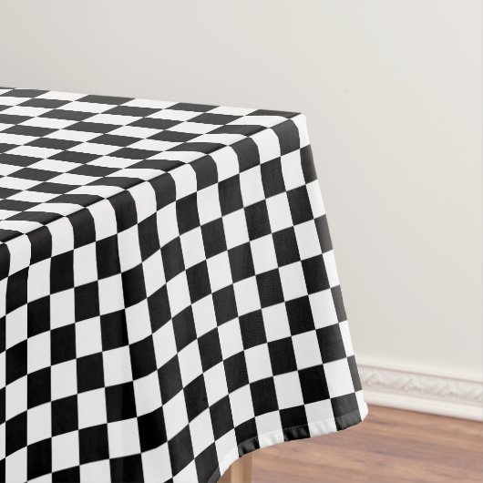 Nappe noir et blanc - damier rétro (In Situ)