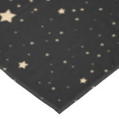 Nappe Noir et or étoile Motif de nuit Noël (Angle)