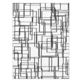 Nappe Noir moderne et le blanc bloque des carrés, lignes (Devant)