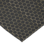 Nappe Noir & Or Honeycomb Elégant Motif géométrique (Angle)