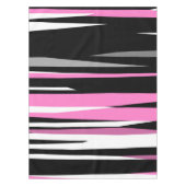 Nappe Noir rose et blanc Abstrait (Devant)