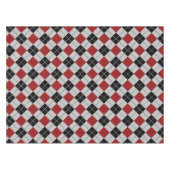 Nappe Noir rouge et gris, plaid vérifié - (Devant (Horizontal))