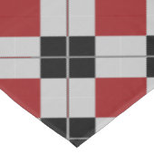 Nappe Noir rouge et gris, plaid vérifié - (Angle)