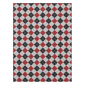 Nappe Noir rouge et gris, plaid vérifié - (Devant)