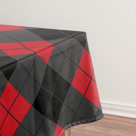 Nappe Noir, rouge et gris - Vérifié (In Situ)