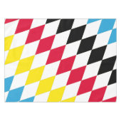 Nappe Noir rouge jaune Bavaria Motif Drapeau Diamant (Devant (Horizontal))