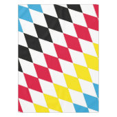 Nappe Noir rouge jaune Bavaria Motif Drapeau Diamant (Devant)