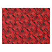 Nappe Noir rouge Motif mélangé conception de la patchwor (Devant (Horizontal))