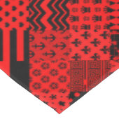 Nappe Noir rouge Motif mélangé conception de la patchwor (Angle)