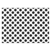 Nappe Noir sur Blanc Grand Taille Pois (Devant (Horizontal))