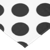 Nappe Noir sur Blanc Grand Taille Pois (Angle)