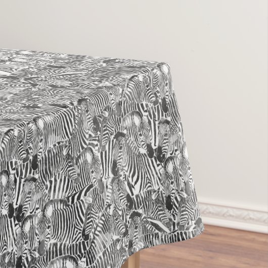 Nappe noire et blanche de rayure de zèbre (In Situ)