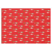 Nappe Noisette de Noël Soldat et Ballerine en rouge (Devant (Horizontal))