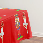 Nappe Noisette de Noël Soldat et Ballerine en rouge (In Situ)
