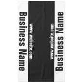 Nappe Nom commercial Modèle de texte noir et blanc (Devant)