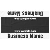 Nappe Nom commercial Modèle de texte noir et blanc (Devant (Horizontal))