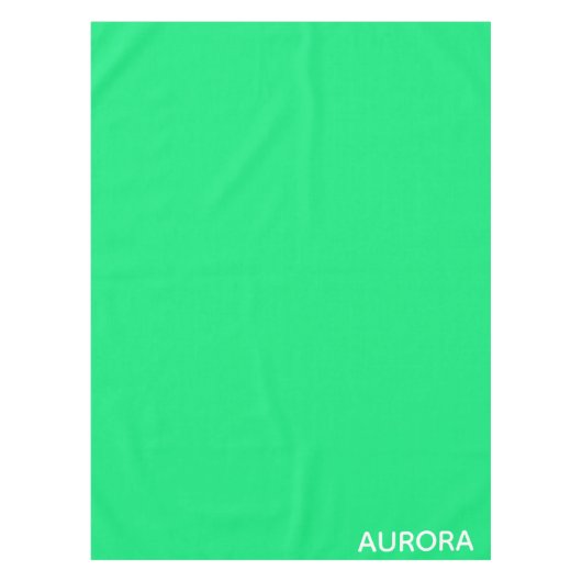 Nappe Nom de couleur verte Aurora (Devant)