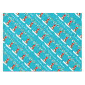 Nappe Nom de famille personnalisé de Noël heureux de (Devant (Horizontal))