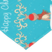 Nappe Nom de famille personnalisé de Noël heureux de (Angle)