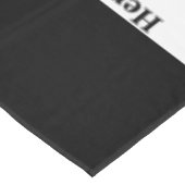 Nappe Nom de l'entreprise Logo noir et blanc Motif ici (Angle)